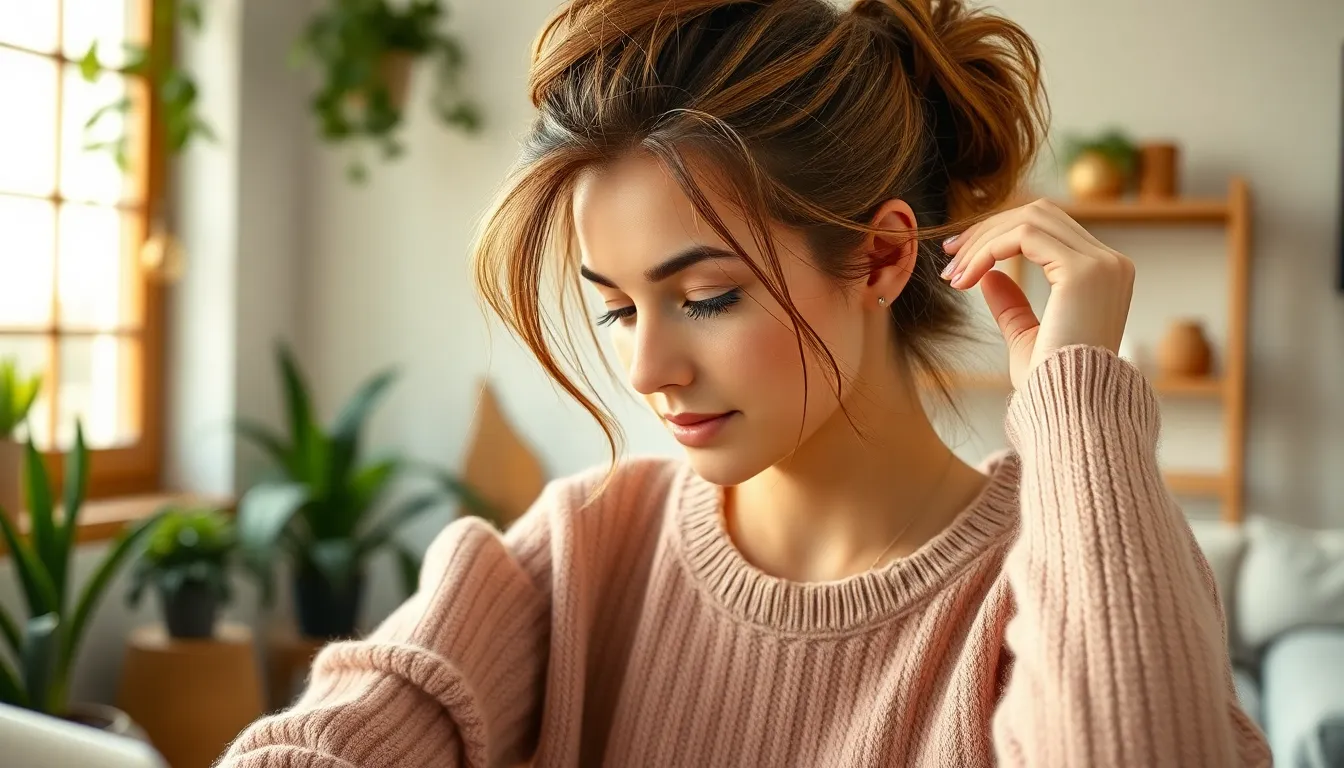 15 Easy Hairstyles for Medium Length Hair That Take 5 Minutes or Less 4 15 Easy Hairstyles for Medium Length Hair That Take 5 Minutes or Less 3