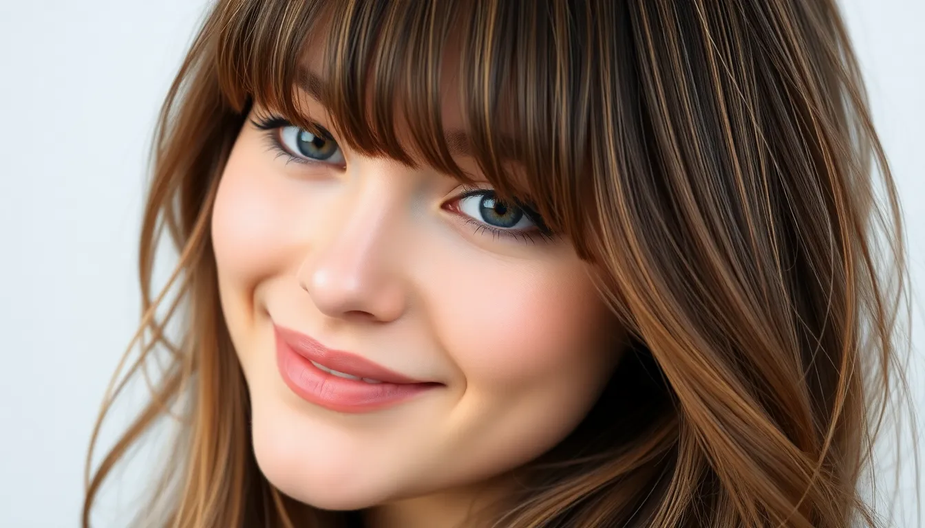 Face Framing Highlights with Bangs: The Perfect Combo for Every Face Shape 4 Face Framing Highlights with Bangs: The Perfect Combo for Every Face Shape 3