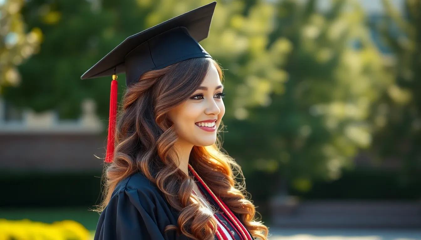 25 Stunning Graduation Hairstyle Ideas That Look Perfect Under Your Cap 4 25 Stunning Graduation Hairstyle Ideas That Look Perfect Under Your Cap 3
