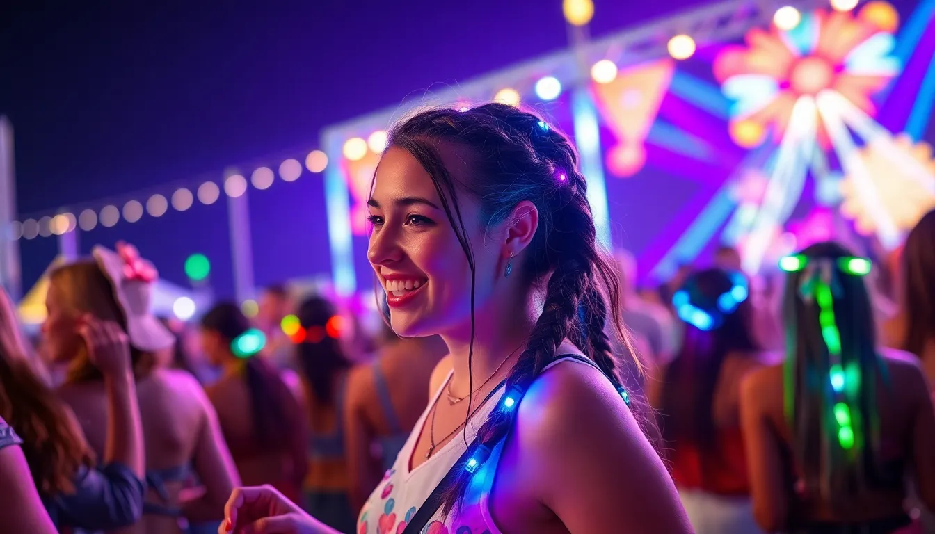 25 Epic Rave Hairstyle Ideas That'll Make You Glow Under Festival Lights 4 25 Epic Rave Hairstyle Ideas That'll Make You Glow Under Festival Lights 3