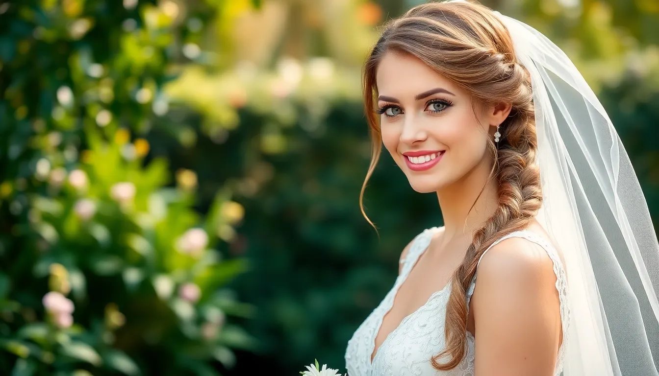 25 Stunning Wedding Hairstyles for Long Hair with Veils That'll Make You Swoon 3