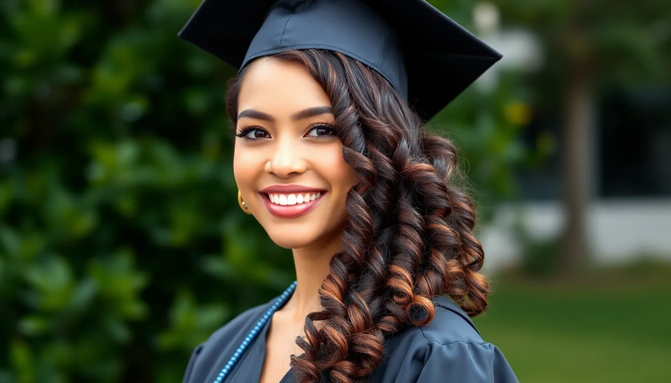 25 Stunning Graduation Hairstyle Ideas That Look Perfect Under Your Cap 6 25 Stunning Graduation Hairstyle Ideas That Look Perfect Under Your Cap 5