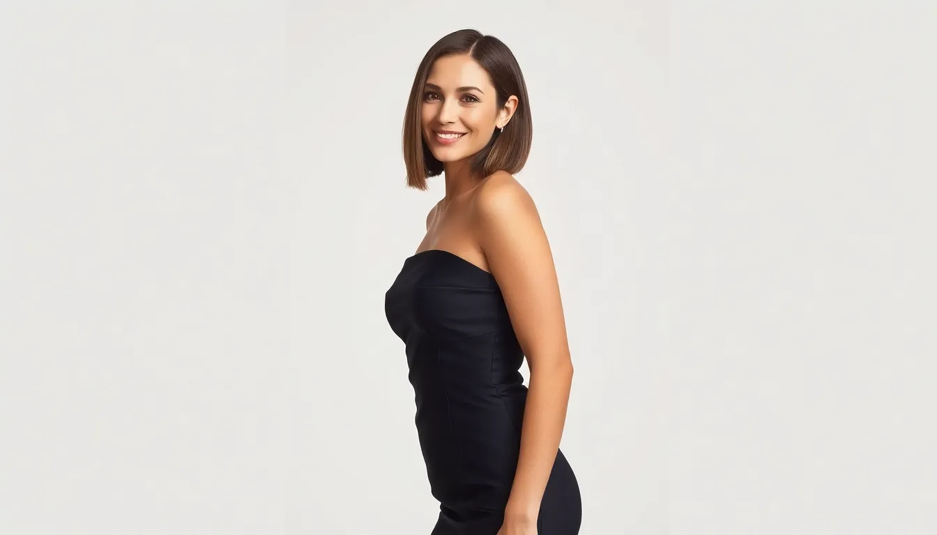15 Stunning Hairstyles for Strapless Dresses That'll Make You Shine 6 15 Stunning Hairstyles for Strapless Dresses That'll Make You Shine 5