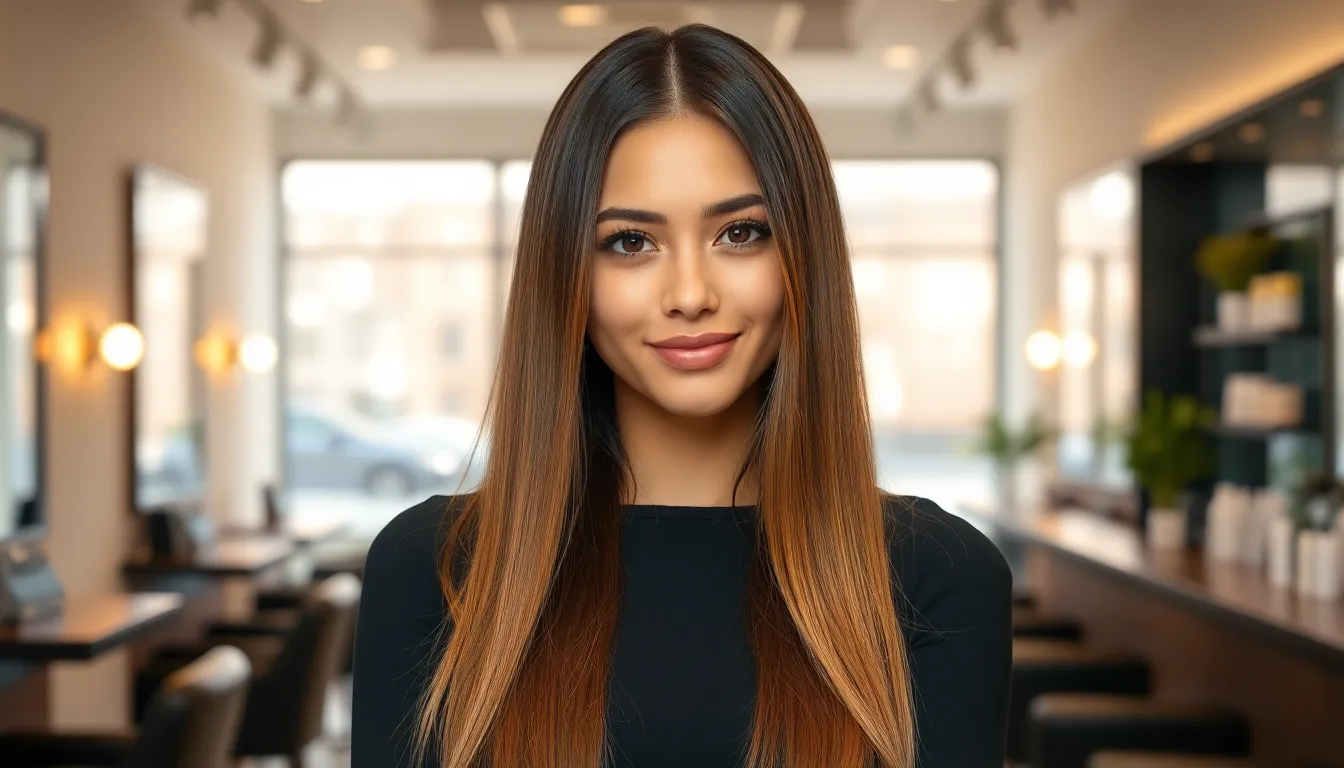 25 Stunning Middle Part Hairstyles That'll Transform Your Look in 2025 5