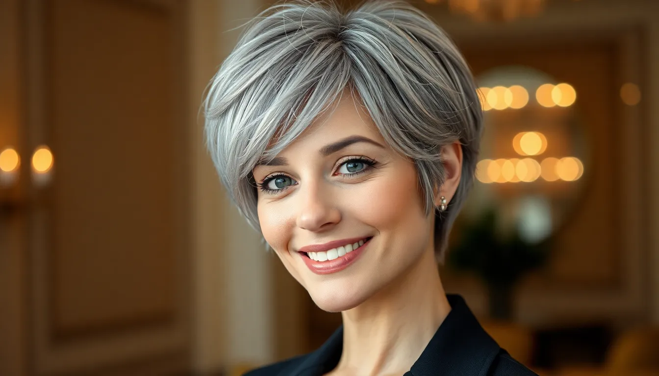 15 Stunning Pixie Cuts for Gray Hair That'll Make You Look Years Younger 6 15 Stunning Pixie Cuts for Gray Hair That'll Make You Look Years Younger 5