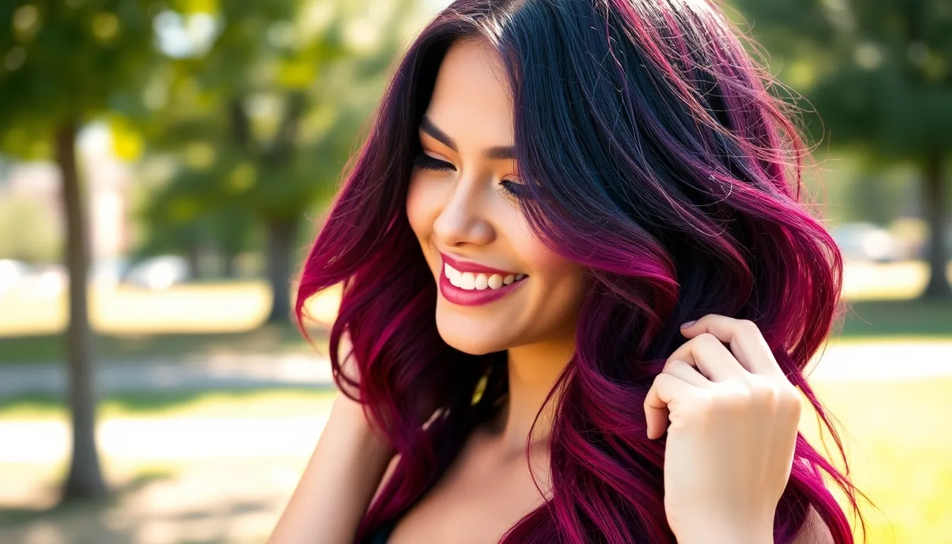 50 Stunning Violet Red Hair Color Ideas That'll Make You Want to Dye Your Hair Right Now 5