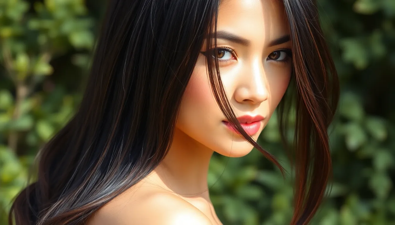 30 Stunning Black Hair Color Ideas with Highlights That Will Transform Your Look 8 30 Stunning Black Hair Color Ideas with Highlights That Will Transform Your Look 7