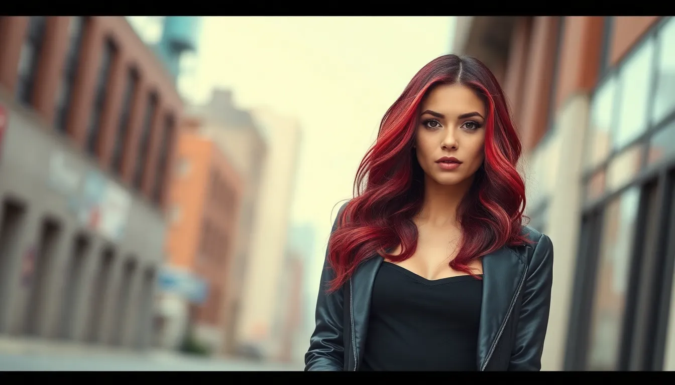 25 Stunning Dark Red Hair Color Ideas That'll Make You Book Your Salon Appointment 7
