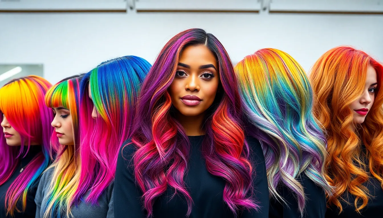 25+ Stunning Rainbow Hair Color Ideas for Every Style & Hair Type (2025) 7