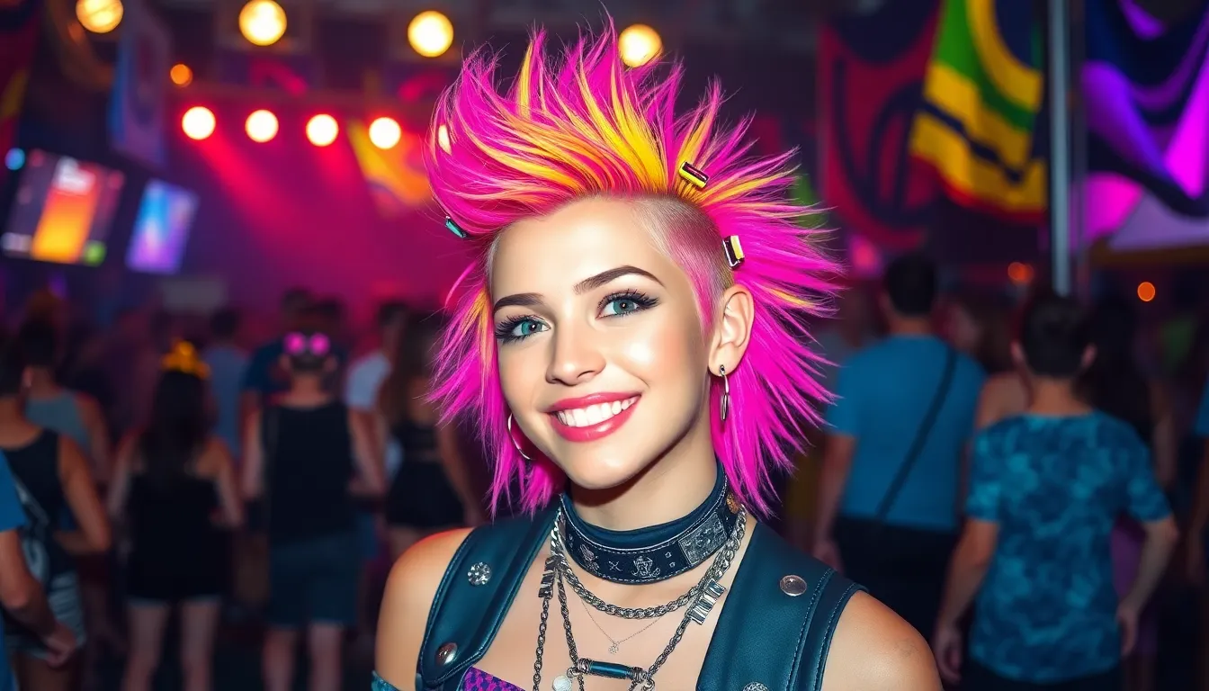 25 Epic Rave Hairstyle Ideas That'll Make You Glow Under Festival Lights 8 25 Epic Rave Hairstyle Ideas That'll Make You Glow Under Festival Lights 7