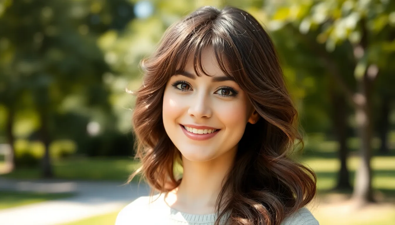 2025 Wavy Hair with Curtain Bangs: Complete Styling Guide for Every Face Shape 7