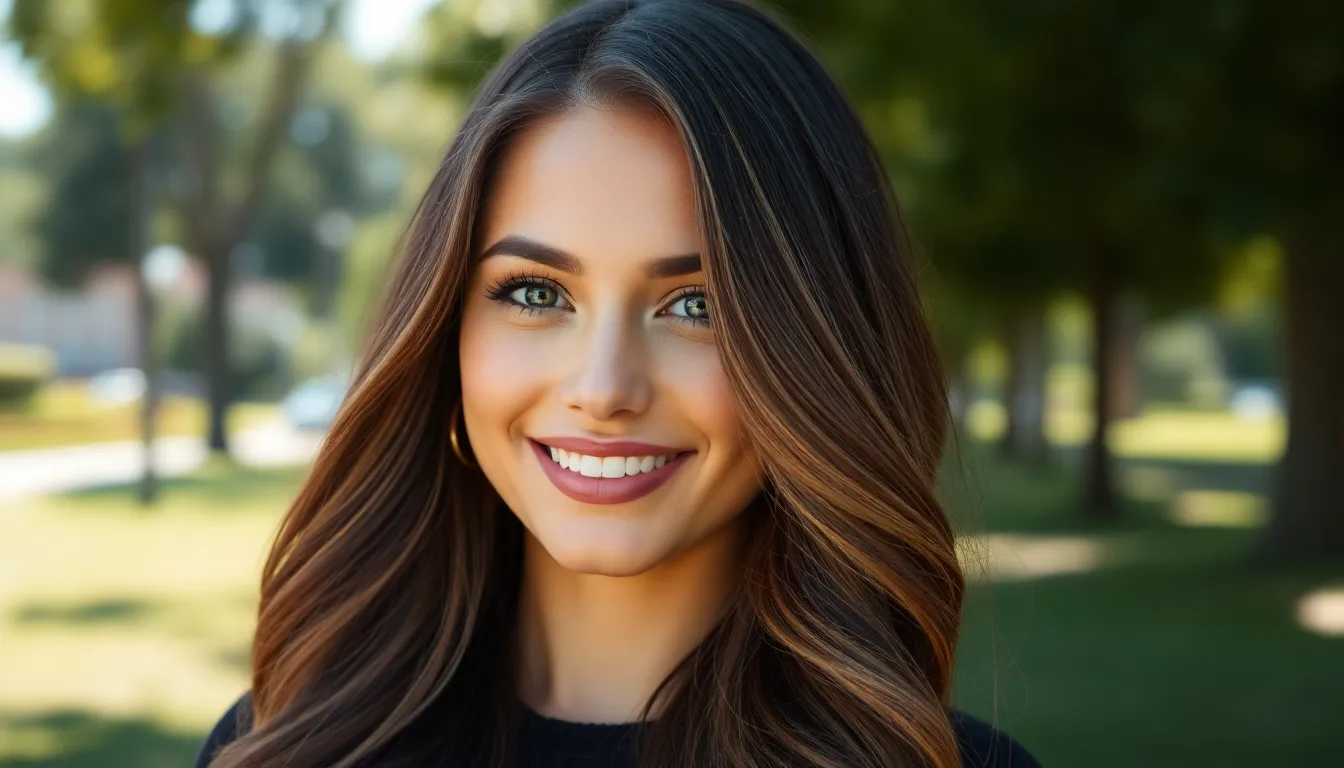 15 Stunning Hair Color Highlights Ideas for Dark Hair That'll Transform Your Look 10 15 Stunning Hair Color Highlights Ideas for Dark Hair That'll Transform Your Look 9