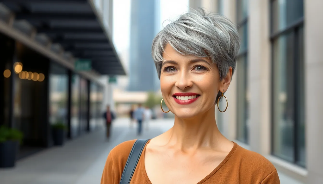 15 Stunning Pixie Cuts for Gray Hair That'll Make You Look Years Younger 10 15 Stunning Pixie Cuts for Gray Hair That'll Make You Look Years Younger 9