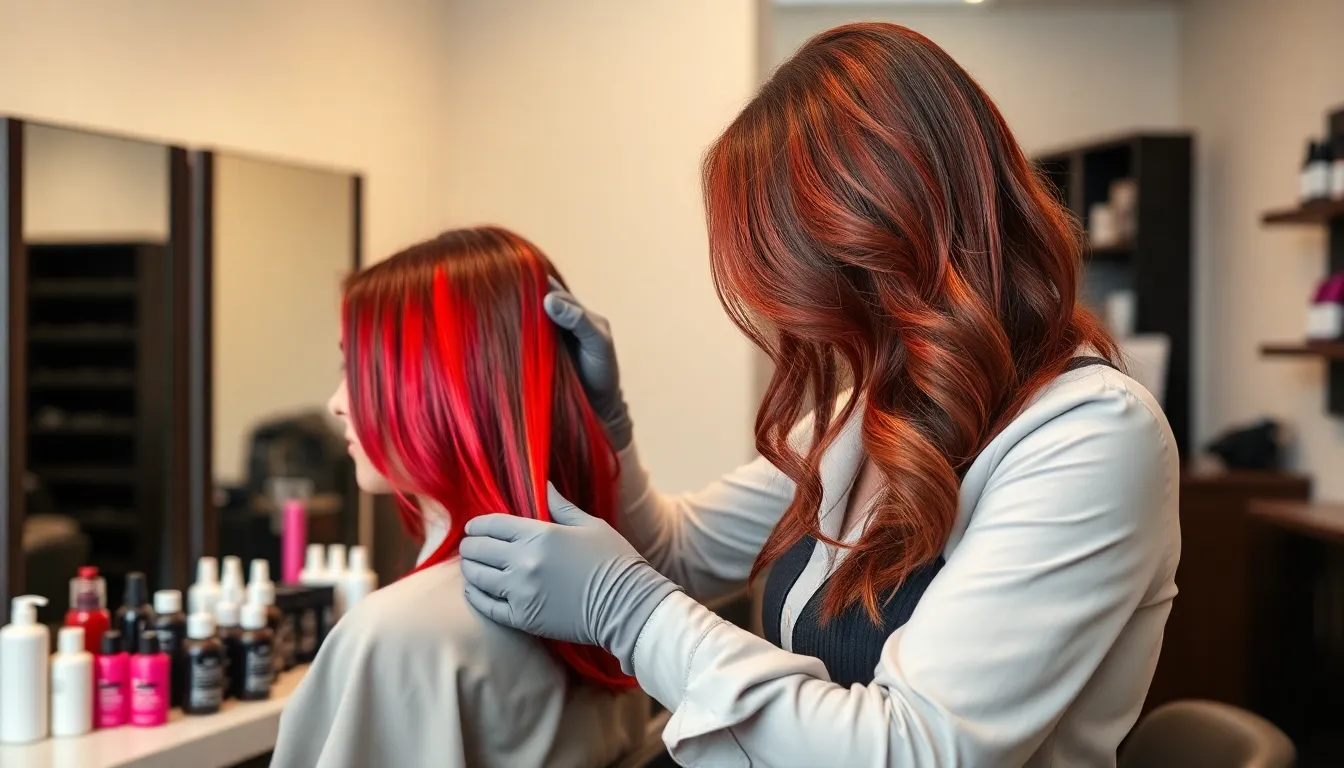 Red Highlights on Brunette Hair: Best Shades, Techniques & Maintenance Tips 2025 9