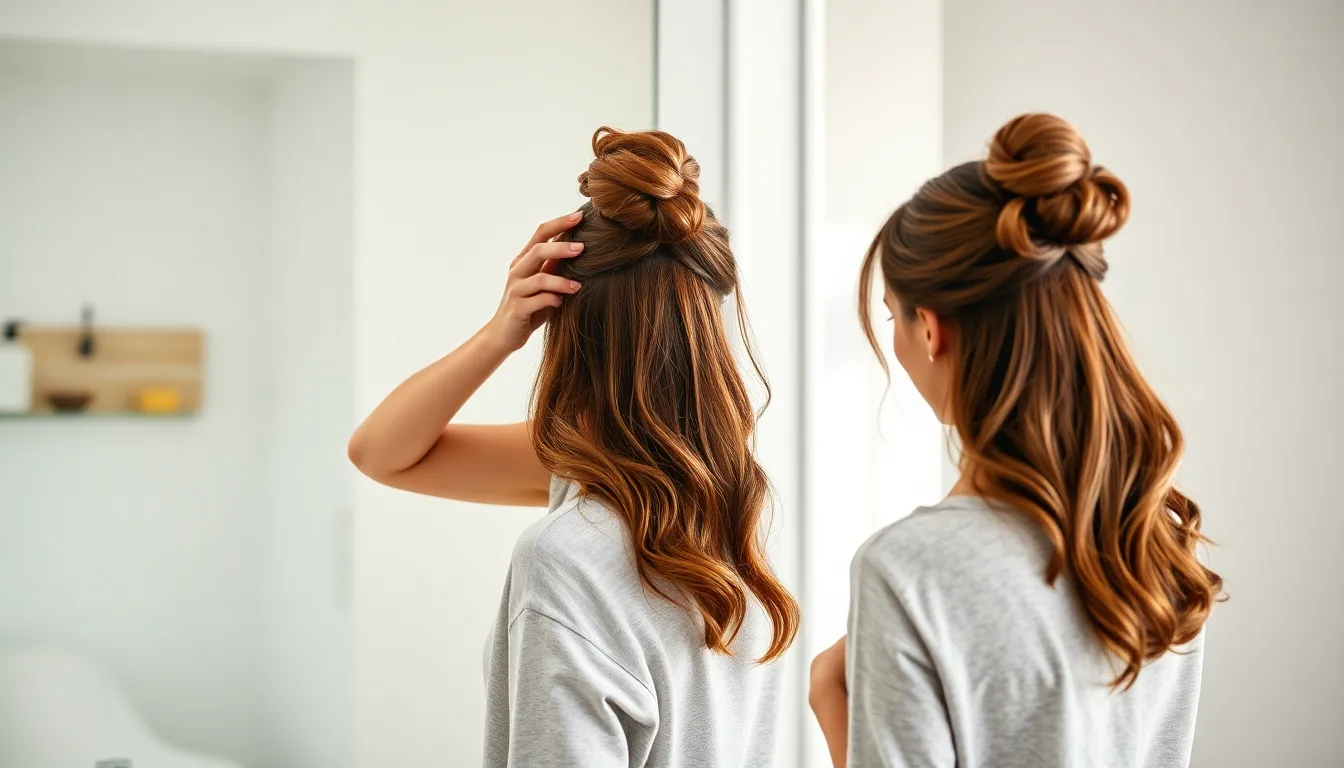 25 Stunning Bun Hairstyle Ideas for Every Hair Length and Occasion 12 25 Stunning Bun Hairstyle Ideas for Every Hair Length and Occasion 11