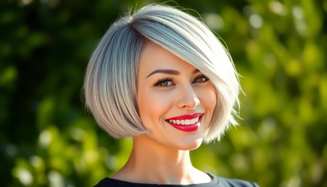 25 Stunning Gray Bob Hairstyles That Will Make You Embrace Your Silver Hair 12 25 Stunning Gray Bob Hairstyles That Will Make You Embrace Your Silver Hair 11