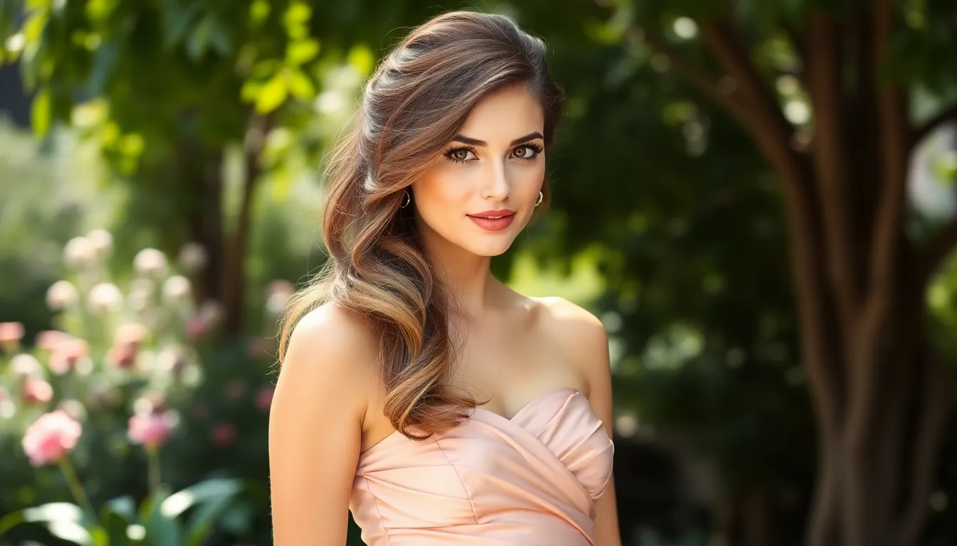 15 Stunning Hairstyles for Strapless Dresses That'll Make You Shine 12 15 Stunning Hairstyles for Strapless Dresses That'll Make You Shine 11