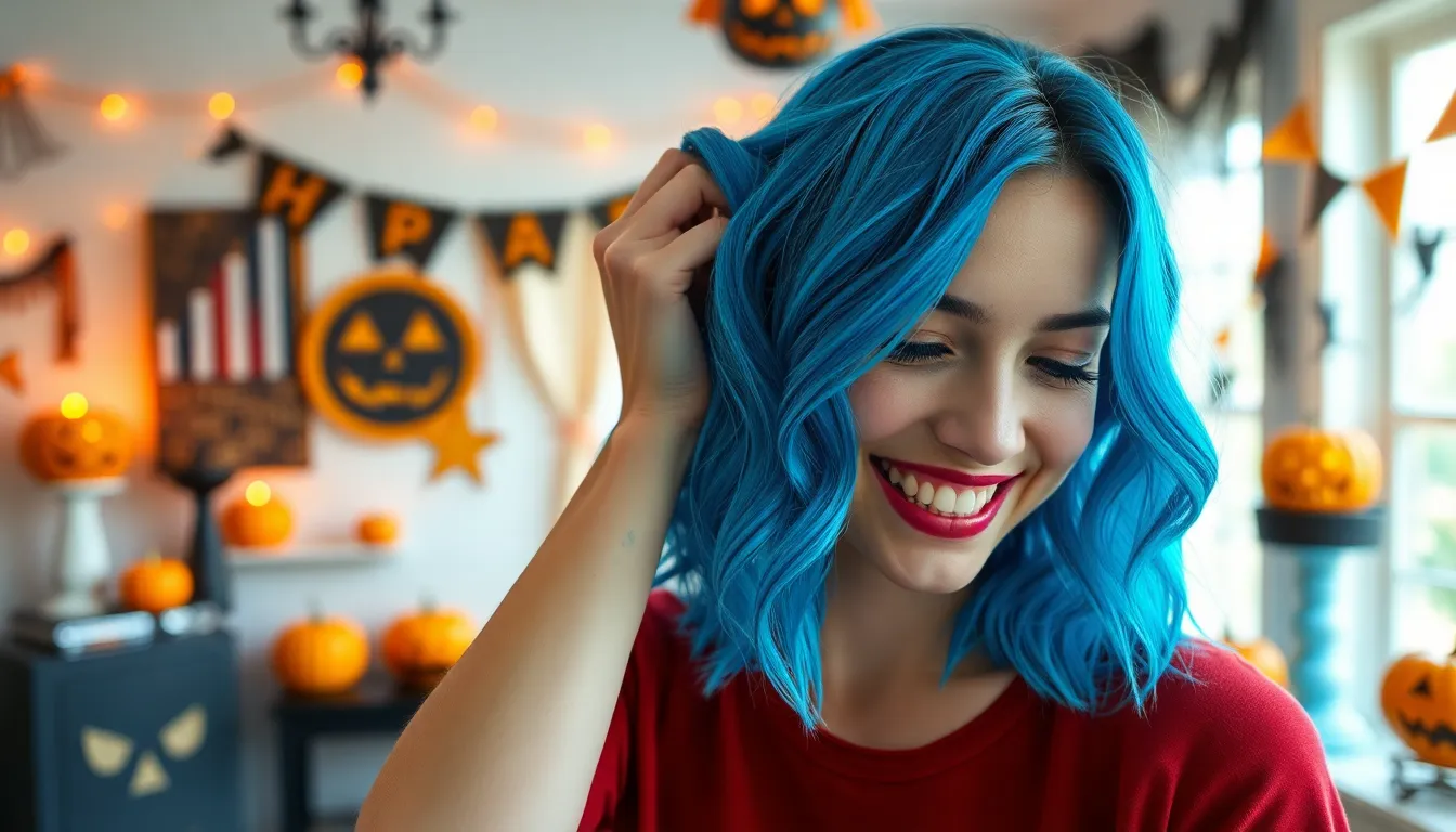 25 Spooky Halloween Hair Color Ideas That'll Transform Your Costume (DIY & Professional) 12 25 Spooky Halloween Hair Color Ideas That'll Transform Your Costume (DIY & Professional) 11