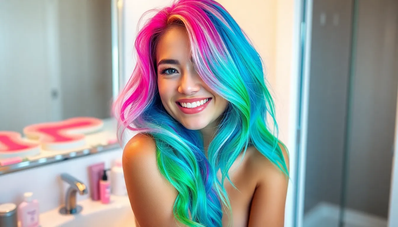 25+ Stunning Rainbow Hair Color Ideas for Every Style & Hair Type (2025) 11