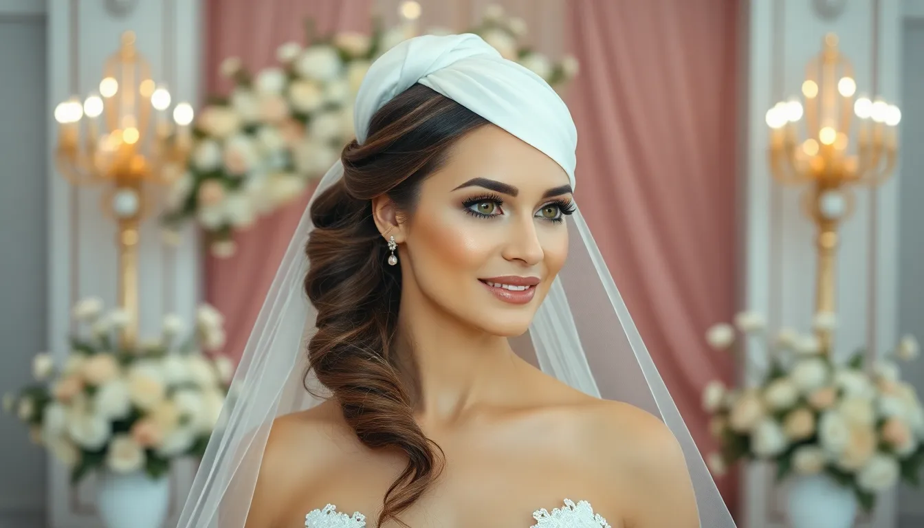 25 Stunning Wedding Hairstyles for Long Hair with Veils That'll Make You Swoon 11