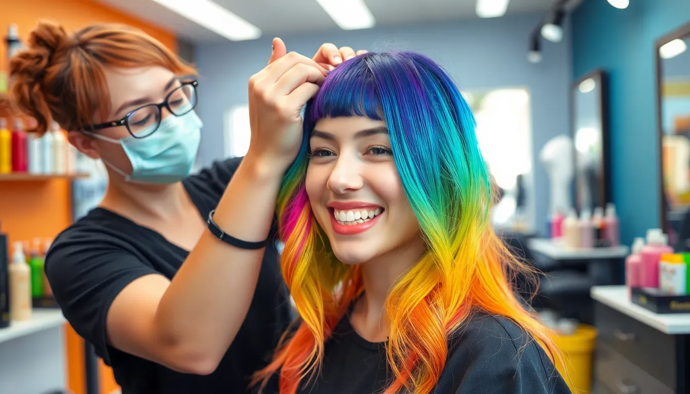 25+ Stunning Rainbow Hair Color Ideas for Every Style & Hair Type (2025) 15