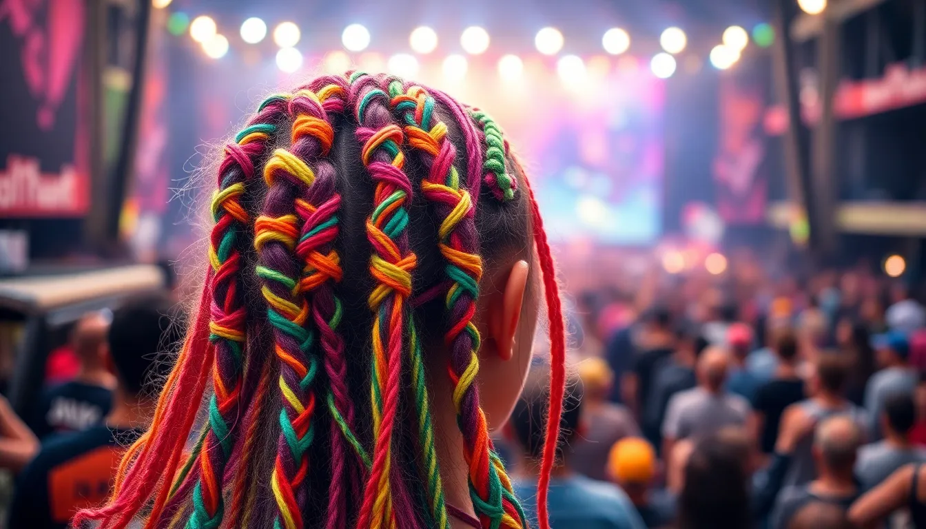 25 Epic Rave Hairstyle Ideas That'll Make You Glow Under Festival Lights 16 25 Epic Rave Hairstyle Ideas That'll Make You Glow Under Festival Lights 15