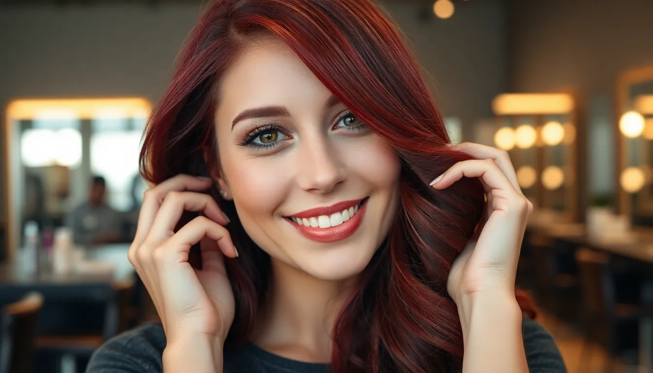 25 Stunning Dark Red Hair Color Ideas That'll Make You Book Your Salon Appointment 17