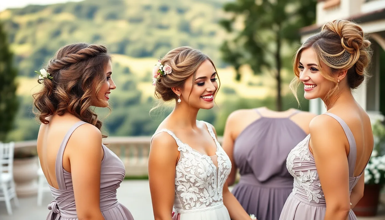 25 Stunning Bridesmaid Hairstyle Ideas for Every Hair Type & Wedding Theme 1