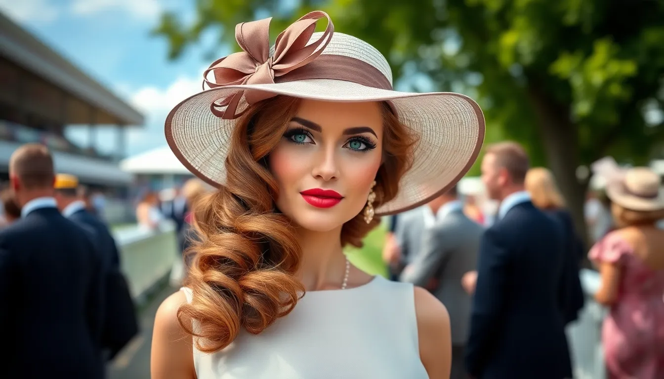 25 Stunning Hairstyle Ideas for the Races That Work with Any Hat or Fascinator 1