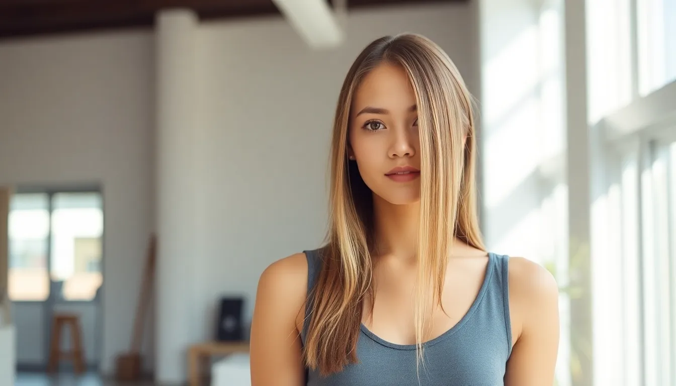25 Stunning Middle Part Hairstyles That'll Transform Your Look in 2025 1