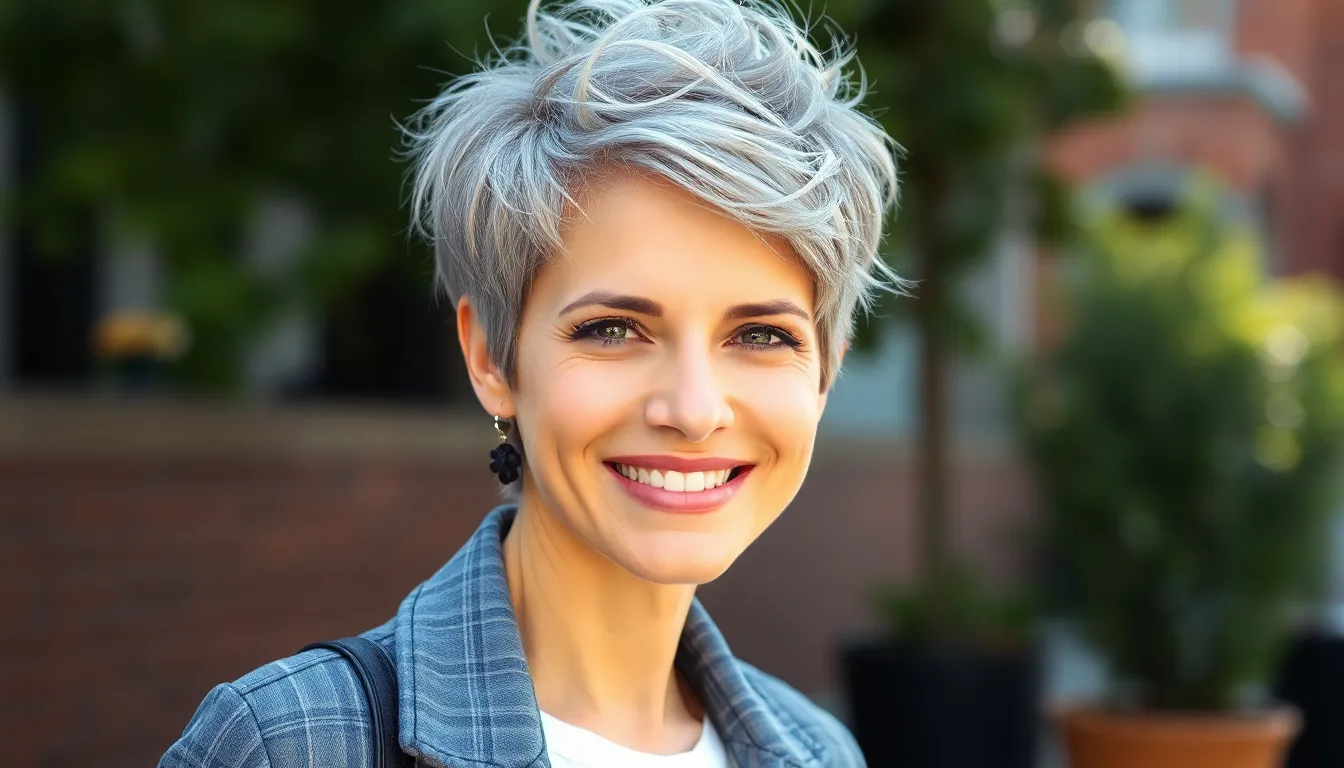 15 Stunning Pixie Cuts for Gray Hair That'll Make You Look Years Younger 2 15 Stunning Pixie Cuts for Gray Hair That'll Make You Look Years Younger 1