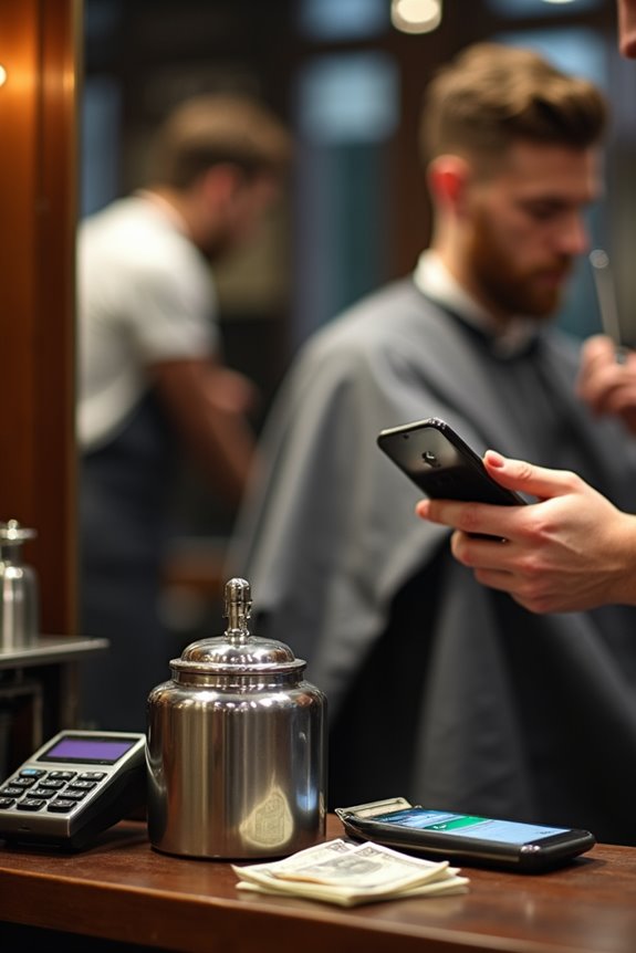 cash tips go directly to barbers