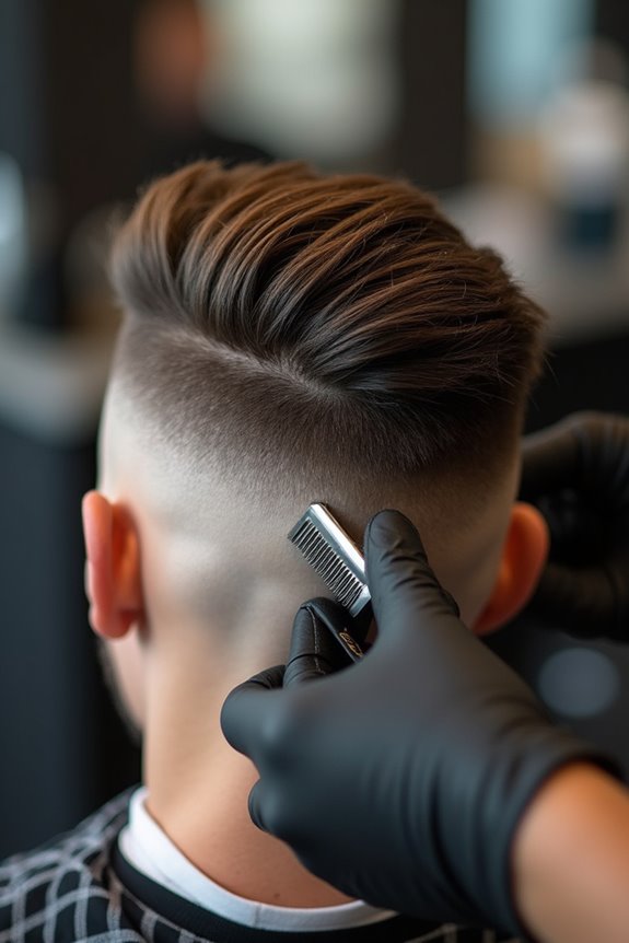 clear tapering haircut communication