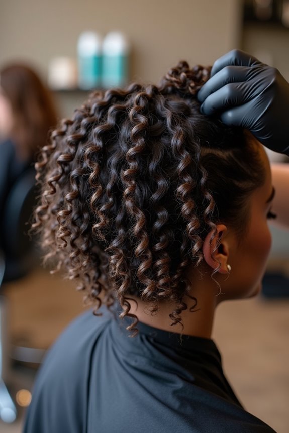 curls cut individually dry fall