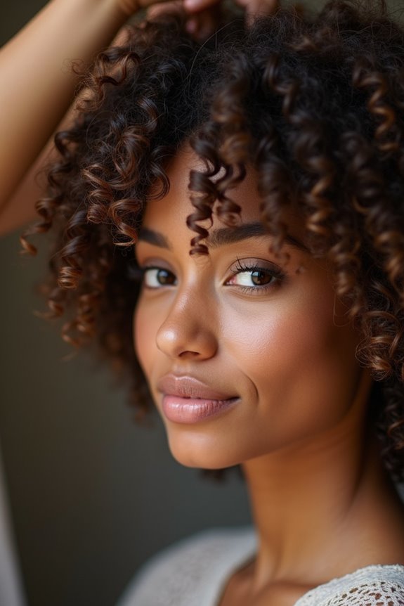 dry cut curls less frizz