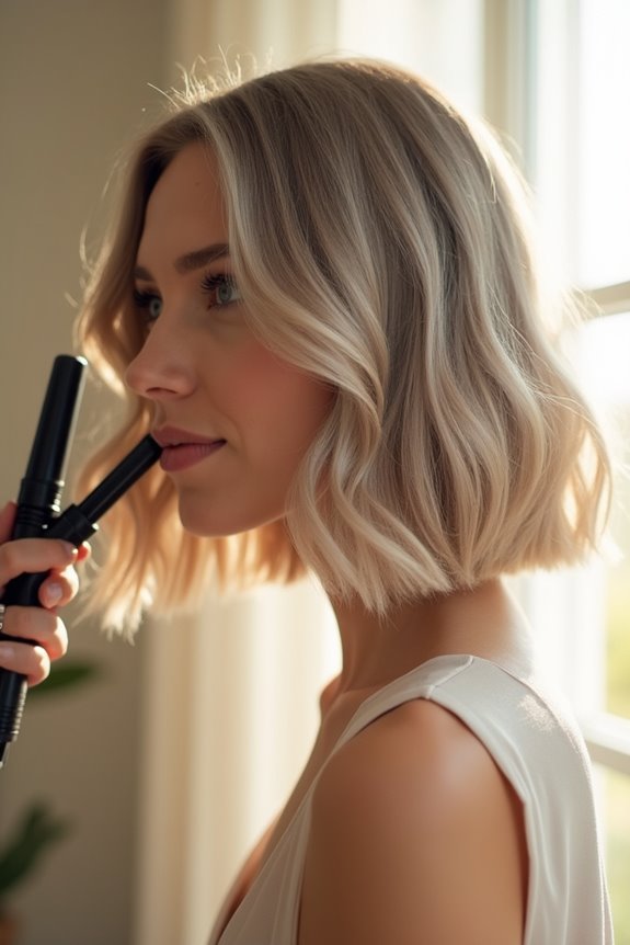 How Do You Style a Fine Hair Bob Step-By-Step? 4 dry hair flat iron waves