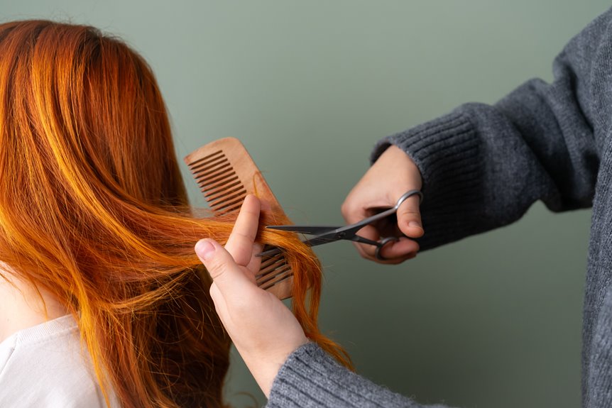 face framing long layered haircut