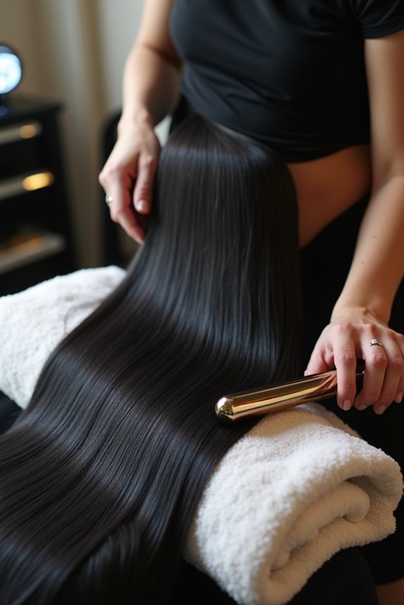 How Long Does Japanese Hair Straightening Take? 1 full length japanese hair straightening duration varies