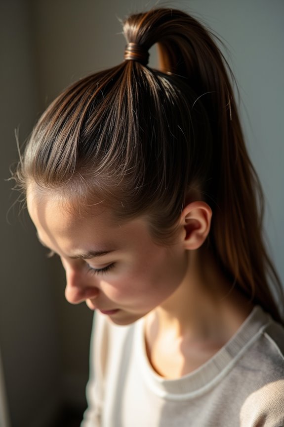 high ponytails trigger headaches