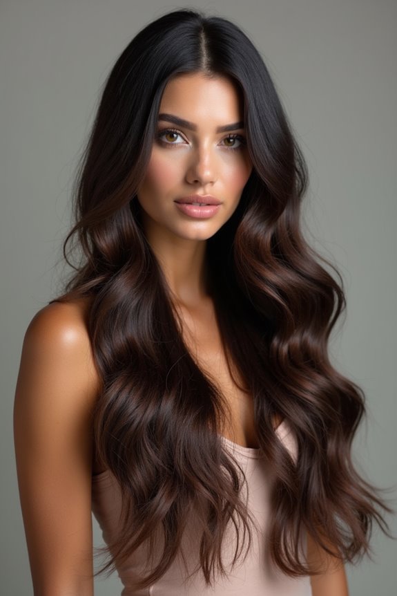 layered 20 inch hair for curves