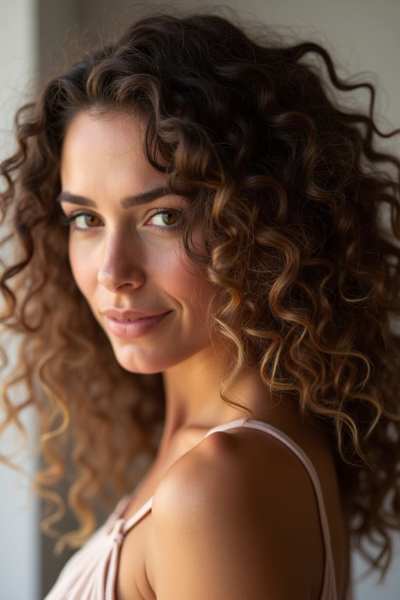 lightweight curl defining layers protect volume