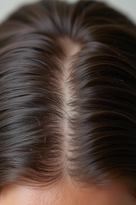 oily roots cause flat clumps