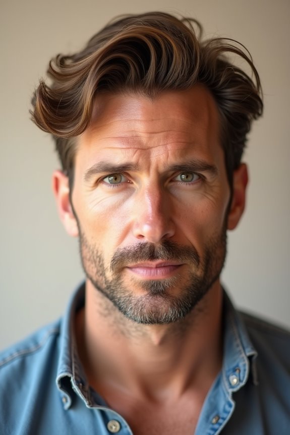 How to Get the Bradley Cooper Hangover Haircut 7 over direct crown for lift