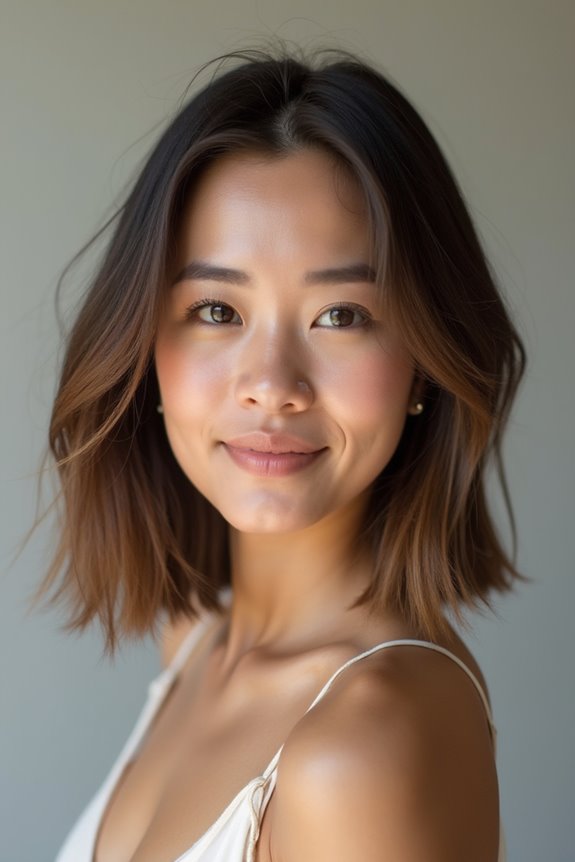 How to Choose a Haircut Based on Face Shape and Hair Type 5 side swept fringes add width