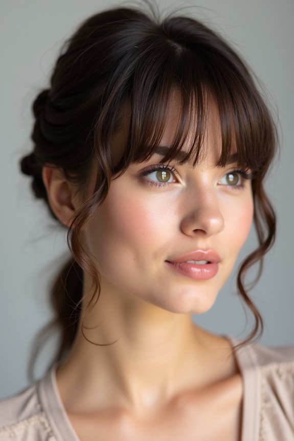 side twists for growing out bangs