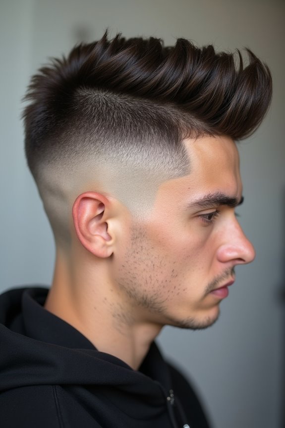High and Tight Haircut: What Is It? 6 skin fade with textured top contrast
