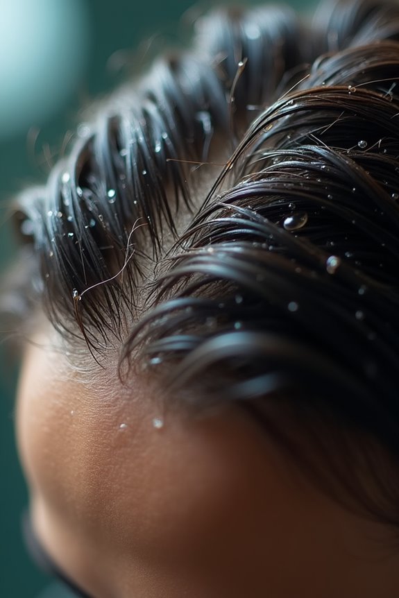 temporary wet hair illusion persistent loss signals