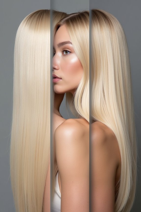 3 Methods to See How Blonde Hair Will Look 3 virtual try on side by side shades
