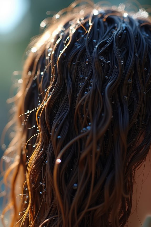 wet hair illusion of thinning